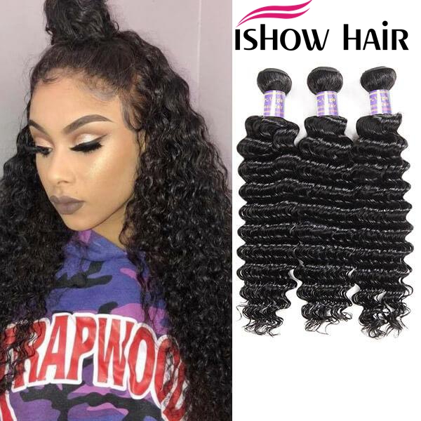 

Ishow Peruvian Body Hair 3 Bundles Wet And Wavy Loose Deep Peruvian Virgin Hair Body Wave Extensions Brazilian Malaysian human hair bundles, Straight