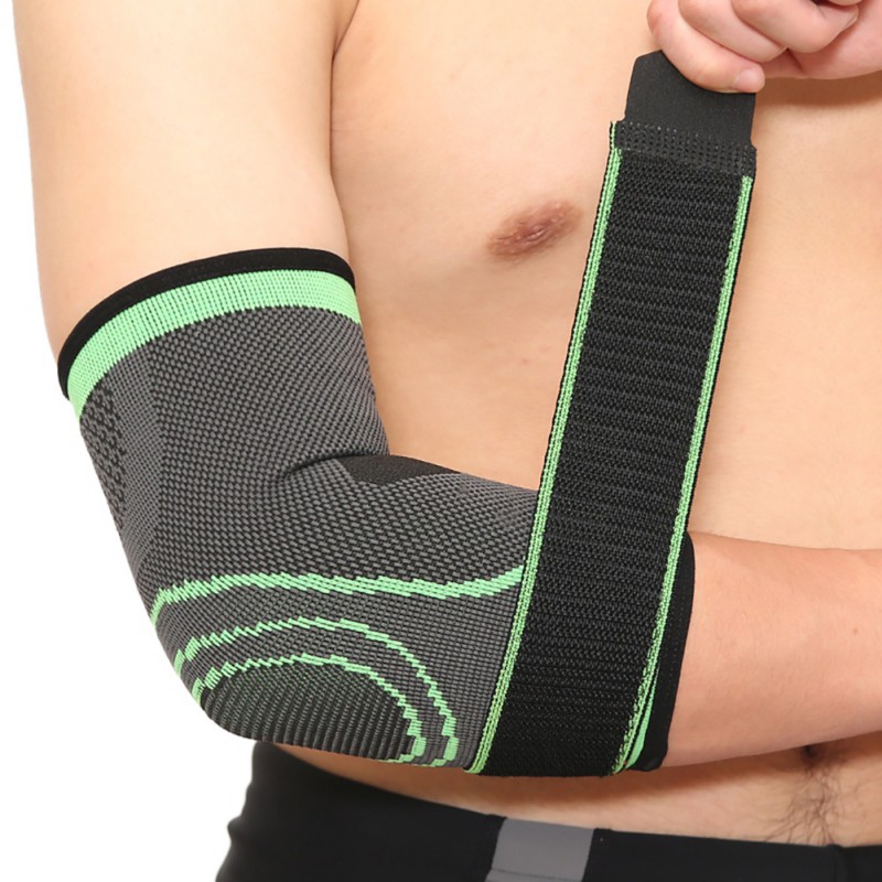 

Aolikes Support Elbow Brace Breathable Pressurized Bandage Elbow Outdoor Cushions for Sports Fitness Sport Elastic