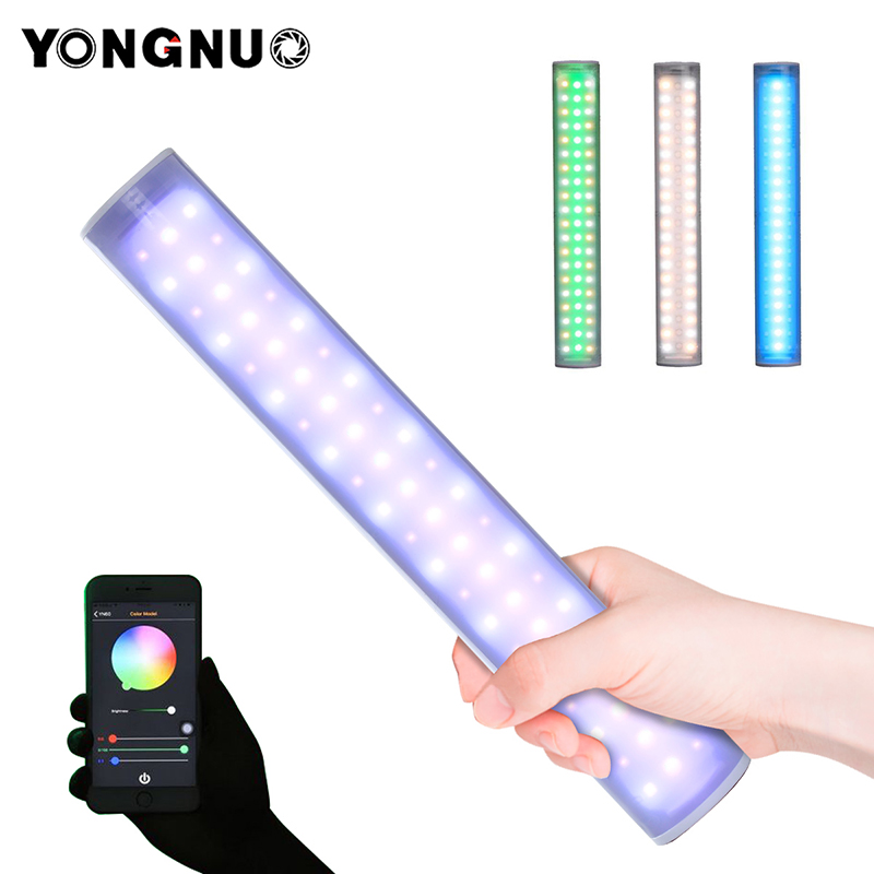 

YONGNUO YN60Pro LED Light RGB Handheld Photography Light fill outside shooting video Built-in Battery mobile APP control