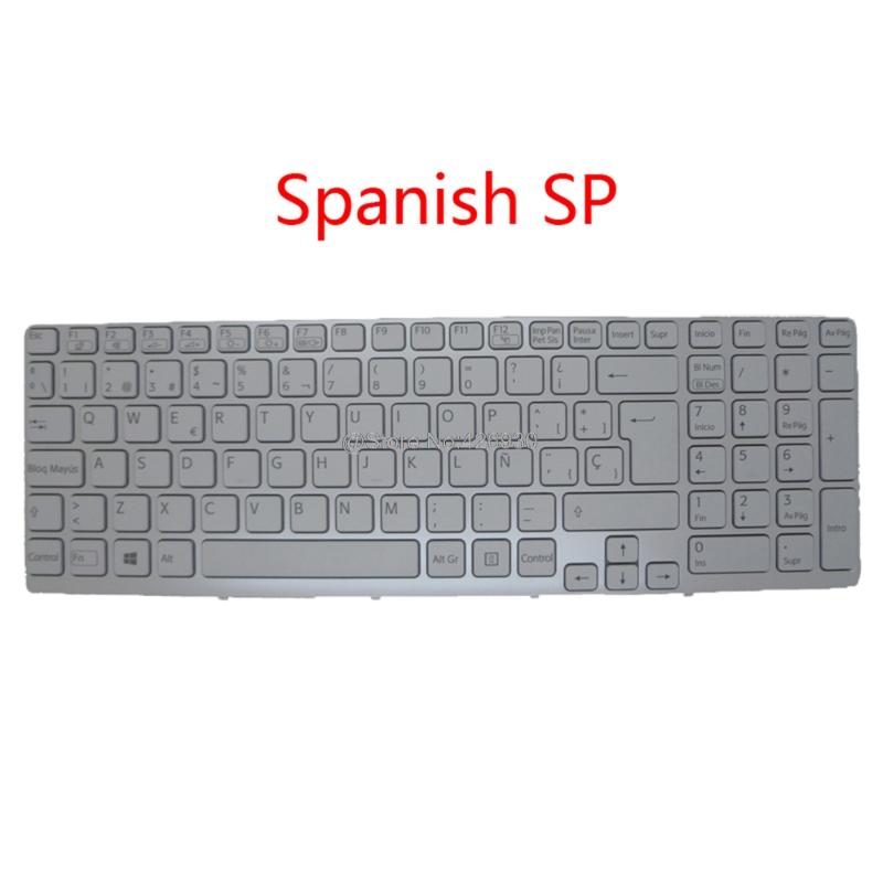 

Laptop SP FR TR BE SL PO Keyboard For SVE15 Series French Spanish Turkey Belgium Slovenian Portugal 149095411TR 149032991BE