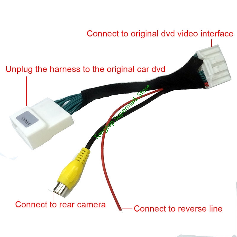 

Car Screen Rear View Camera Reversing Video Adapter Wire For CX-5 CX 5 CX5 2020 2020