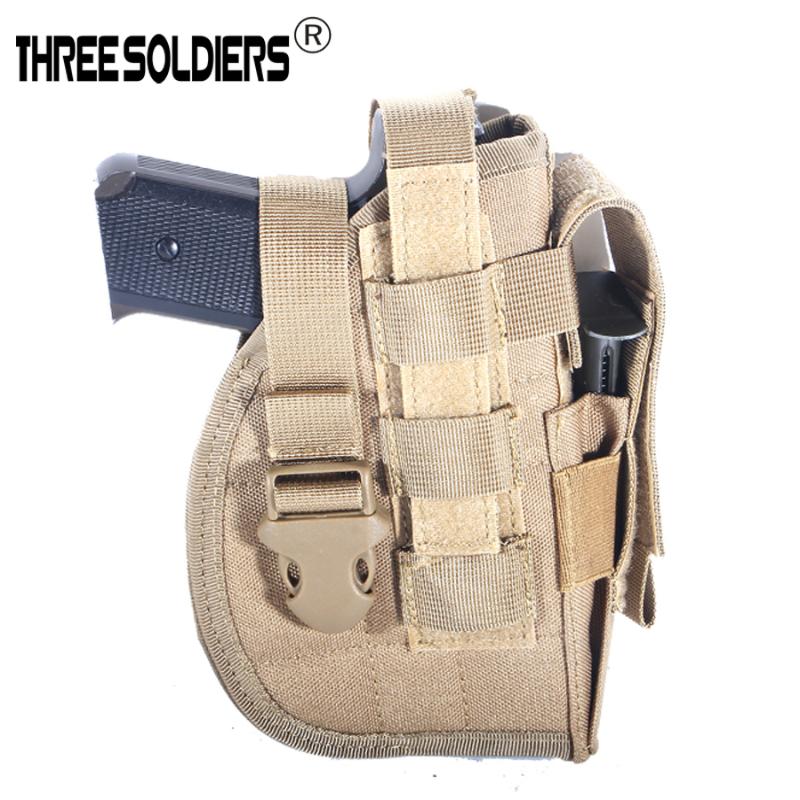 

enthusiasts tactical multi-function the Molle pistol holster fast pouch Combat Waist Belt Holster, Tan