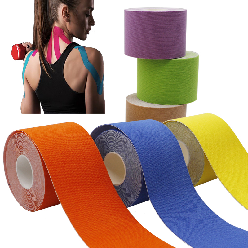 

Kinesiology Tape Athletic Recovery Elastic Tape Relief Knee Pads Support for Gym Fitness Bandage Cinta Correr, Tape-2.5-5