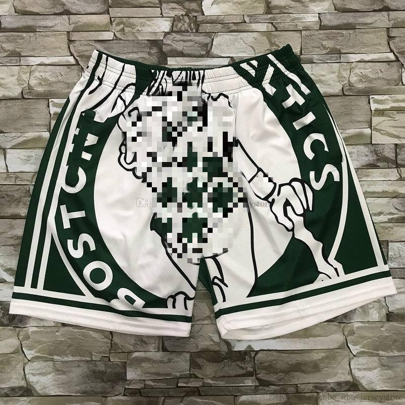 

MEN Boston Celtics MEN CITY NBA PANTS Mitchell&ness Big Face Pocket Shorts S-2XL, Black