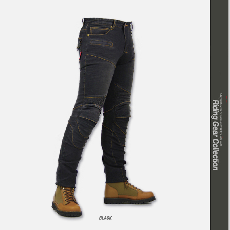

Cool Motocross Off-road Outdoor Jean Motorcycle Protective Jeans PK-718 Cycling Pants with SK686 PADS Hip Protectors Men' Jeans