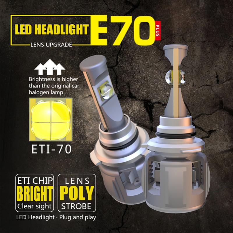 

2x Car LED Headlight H7 H4 LED H8/H11 3/9005 4/9006 H1 9012 D1 D2 D3 D4 120W 12000lm Auto Bulb Headlamp ETI Chip 6000K Light