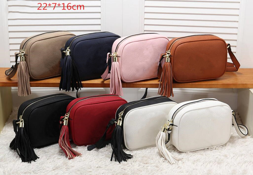 

Top Quality Handbags Wallet Handbag Women Handbags Bags Crossbody Soho Bag Disco Shoulder Bag Fringed Messenger Bags Purse 22cm 8 color blac, Red