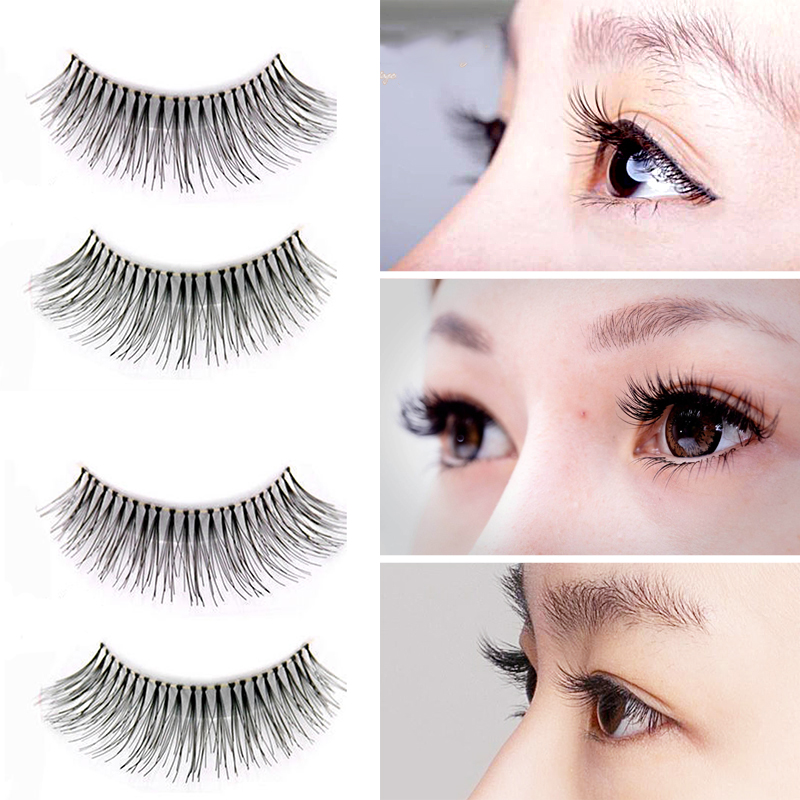 

5 Pairs Natural Thick Full False Eyelashes Super Long Criss 3D Glamour Strip Crisscross Cross Eyelashes Lashes T1M5