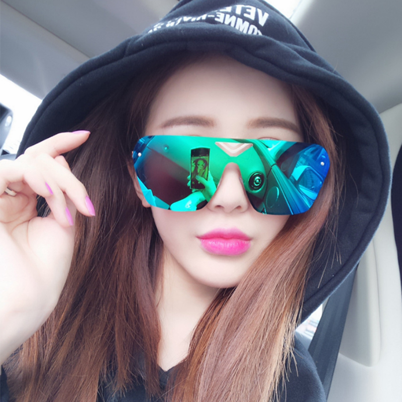 

2020 Reflective Siamese Sunglasses Women Designer Mirror Luxury Man/Women Sun Glasses Classic Vintage UV400 Outdoor