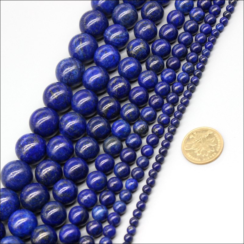 

Wholesale Natural Lapis Lazuli Malachite Azurite Agates Stone Beads For Jewelry Making Bracelet Necklace 4 6 8 10 12mm 15inch