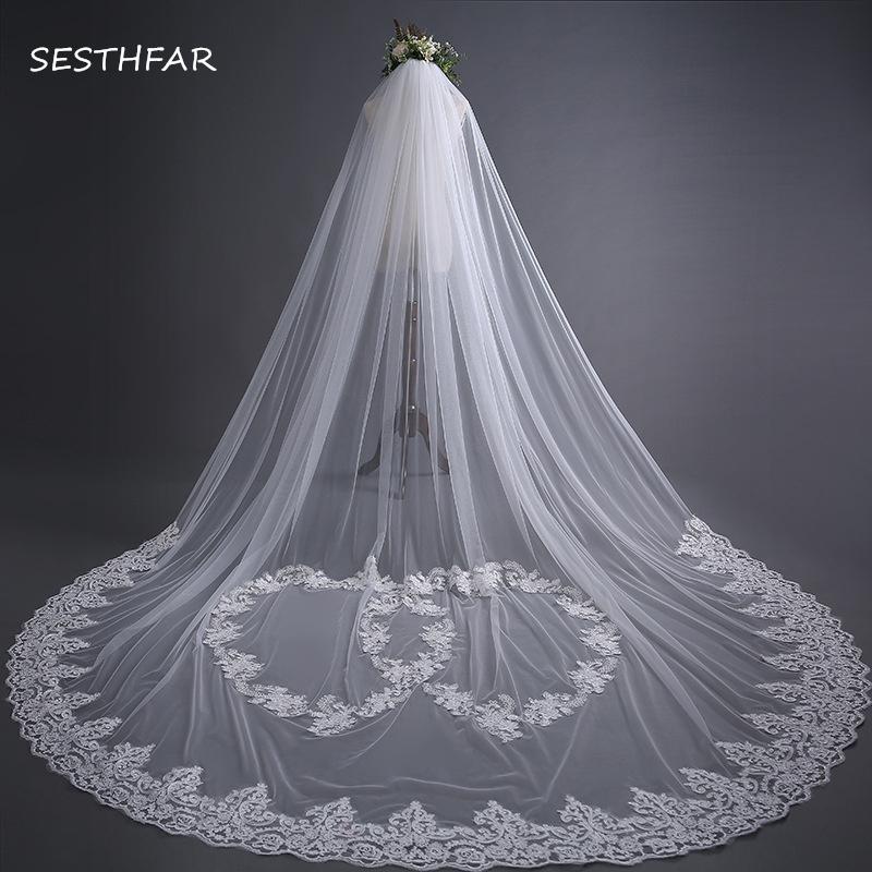 off white bridal veils