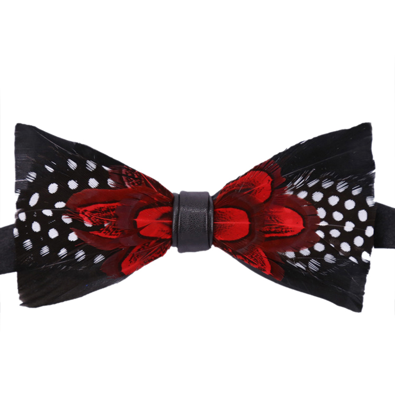 

New Classic Natural Feather Wedding Necktie Bow Ties Women Mens Wedding Suits Bow Tie Feather Bowknots Gravatas For Dropshipping