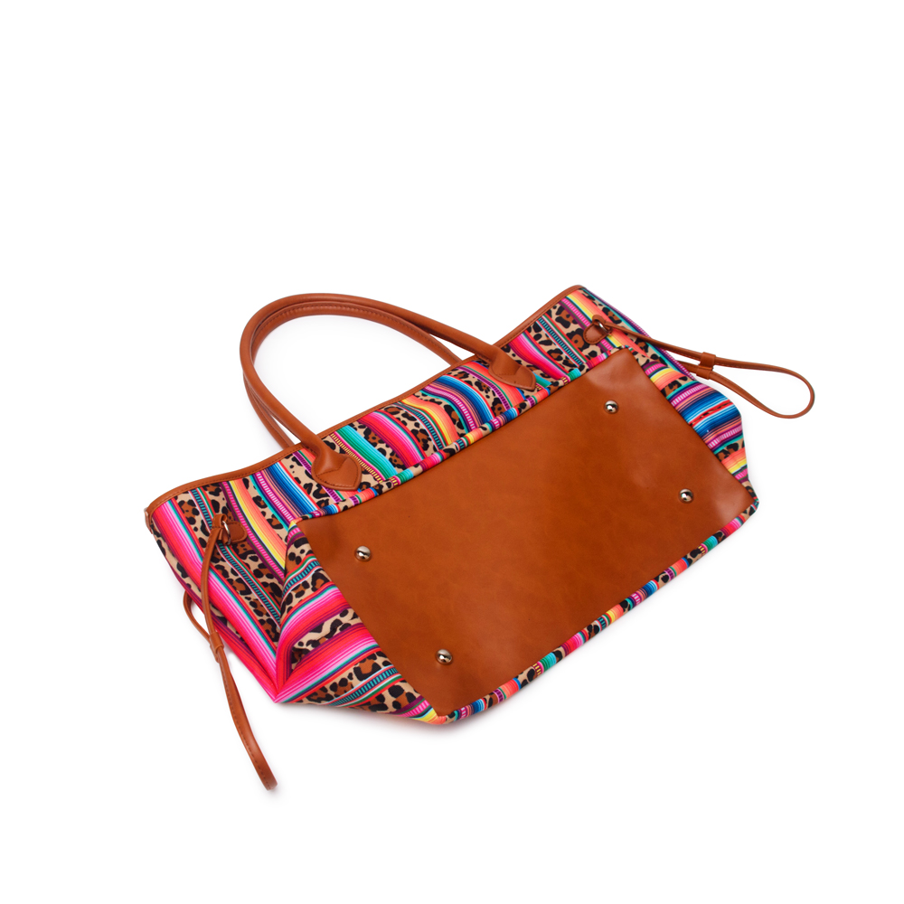 

New-Large Capacity Women Handbag Leopard Stripes Endless Purse Free Shipping DOM1061068, Stripe leopard