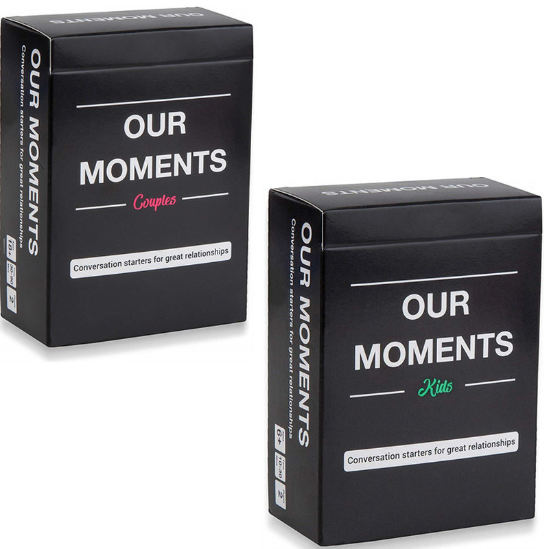 

OUR MOMENTS Couples Conversation Starters for Great Relationships Fun Cards Game Adult Board Game Card