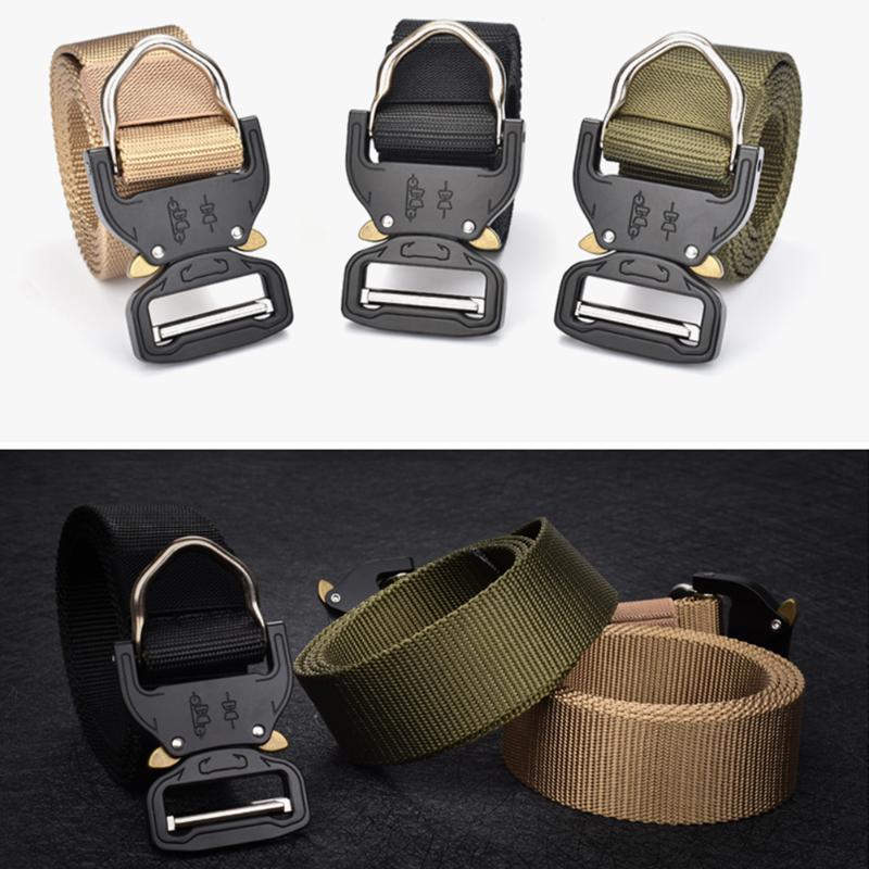 

Molle Outdoor Belt Lightness Portability Convenient Carrier Nylon Casual Men Rescue Belt Quick Release Combat Waistband, Army green b