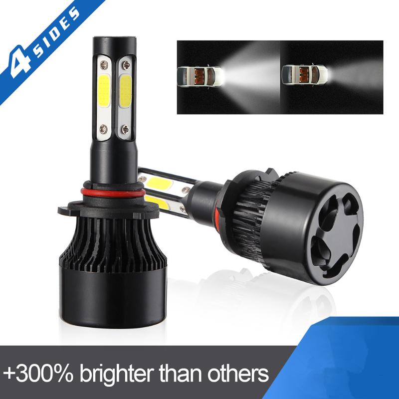 

1 Pair Multi Sides H7 H8/9/11 9005/3 9006/4 H4/2 100W 10000LM LED Headlight Bulb Car Conversion Fog Light