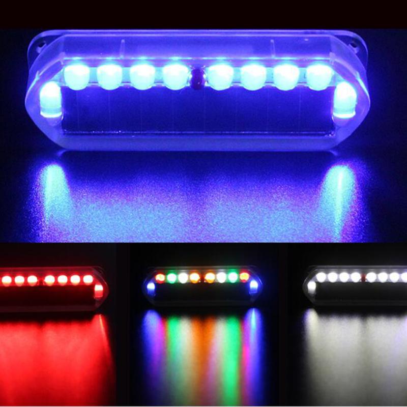 

Safety Solar Bike 10 LED Warning Light Tail Lamp Universal Anti-collision Bicycle Seatpost Lamp