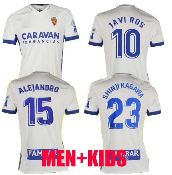 

thailand 20 21 REAL Zaragoza SOCCER JERSEY 2020 2021 SHINJI KAGAWA André Pereira Alberto camisetas de futbol man kids SET FOOTBALL SHIRTS