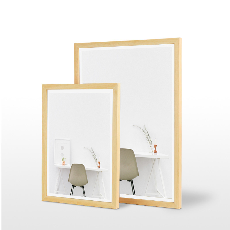 

A4 Magnetic Photoframe Metal Fotoframe Porta Foto Menu Holder Solid Wooden Frame