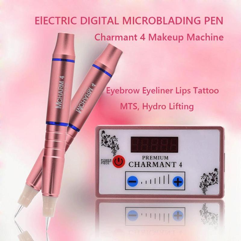 

Charmant Digital Permanent Makeup Machine for Microblading Eyebrow Lips Tattoo Pen Kit with Cartirdge Needle Agulhas Easy Click