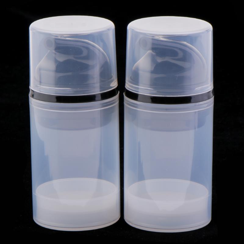 

Set of 2 Pcs Portable Cosmetic Bottle Shampoo Foundation Pressed Pump Liquid Cream Bottle with Leak-proof Cover