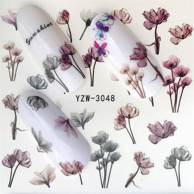 

DIY 1Pc Flower False Coffin Nails Ballerina Fake Nails Flat Shape Nail Art Tips Natural Clear Full Cover Manicure Fake Nail Tips, 18
