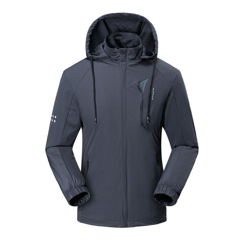 

SAGACE Men Winter Waterproof Jackets with hood Fleece Warm Plus Size Outdoor Suit Fishing Hiking Windproof Outdoor Jackets coat, Black