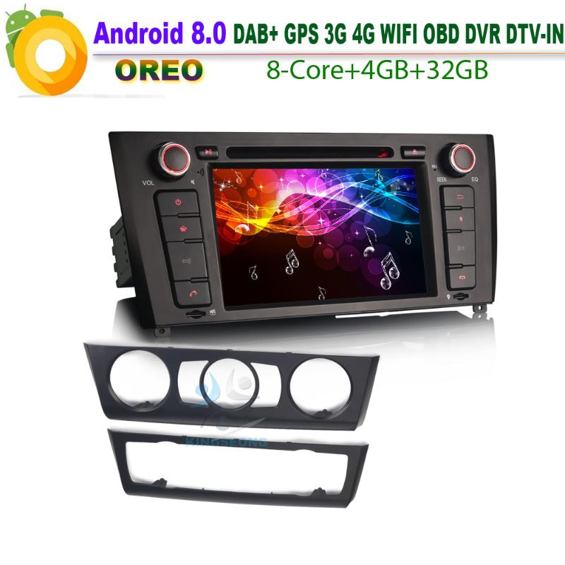 

Android 8.0 DAB+ GPS DVD CD SD RDS BT USB WiFi 3G DTV-IN OBD Car Radio Player For 1 Series E81 E88 E82 Coupe Convertible