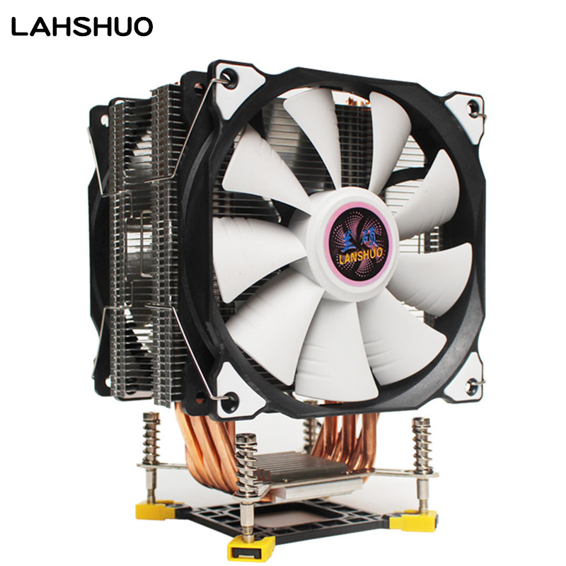 

3/4PIN RGB LED CPU Cooler 6-Heatpipe 12V 12cm 2-Fan Cooling Heatsink Radiator for LGA 775 1150 1151 1155 1156 X58 1366 X79 2011