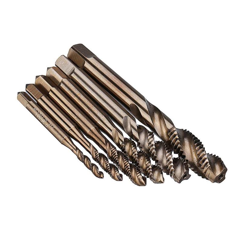 

M3-M10 HSS Co M35 Machine Sprial Flutes Taps Metric Screw Tap Right Hand Thread Plug Tap Drill New