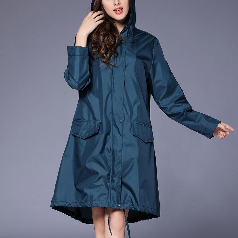 

Women's Rain Jacket Outdoor Waterproof Windproof Coat Outwear oversized useful sell good sudaderas cortas mujer, Army green