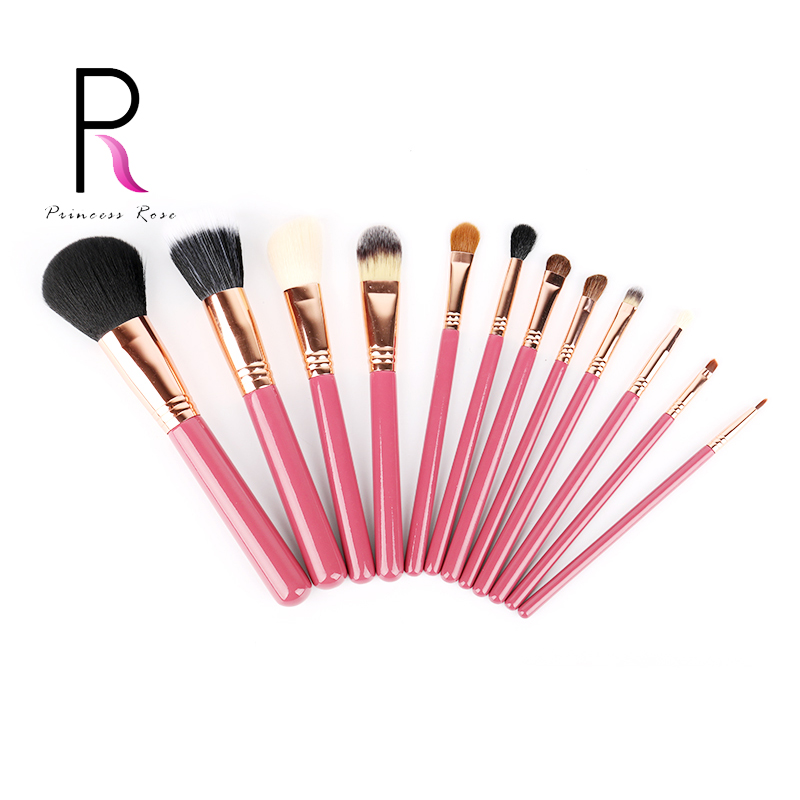 

Rose Princess 12PCS mountain wool multi-function makeup brush liquid foundation eye shadow concealer blurher with brush
