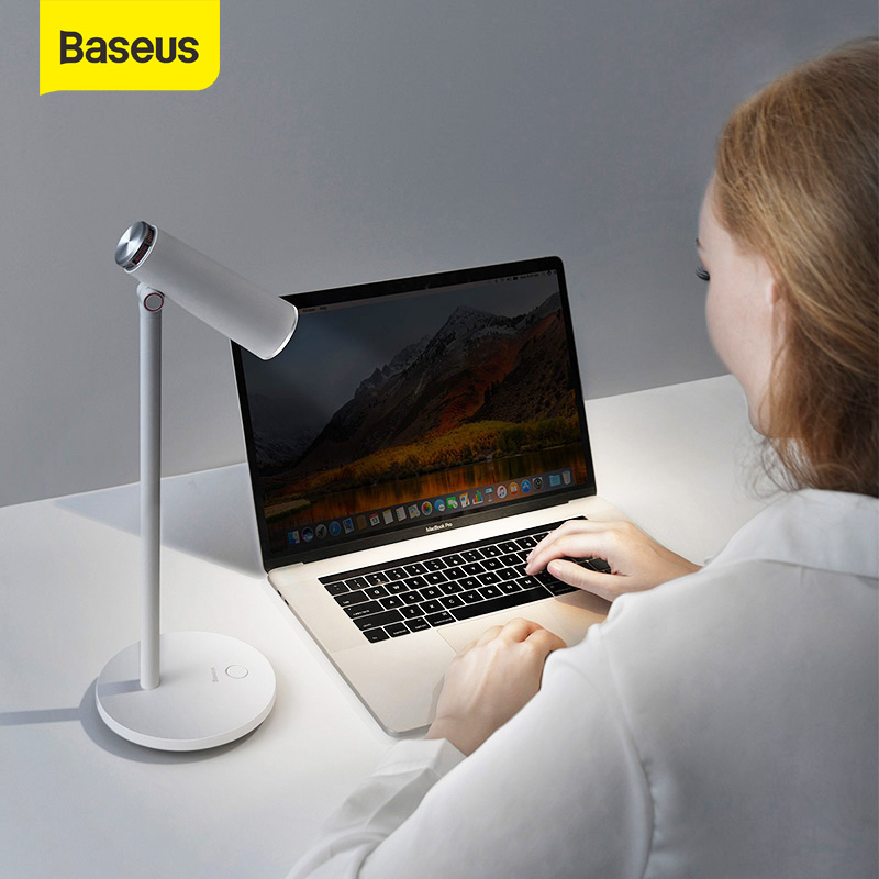 

Baseus Desk Lamp Spotlight Table Lamp Led Office Reading Lamps USB Light Charging Desktop Lighting For Keyboard With 3A 1m Cable