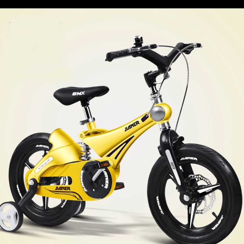 

12/14/16 Inches Children Bicycle Magnesium Alloy Frame Fordable Handlebar Double Disc Brake for 3 to 6 Years Old Child