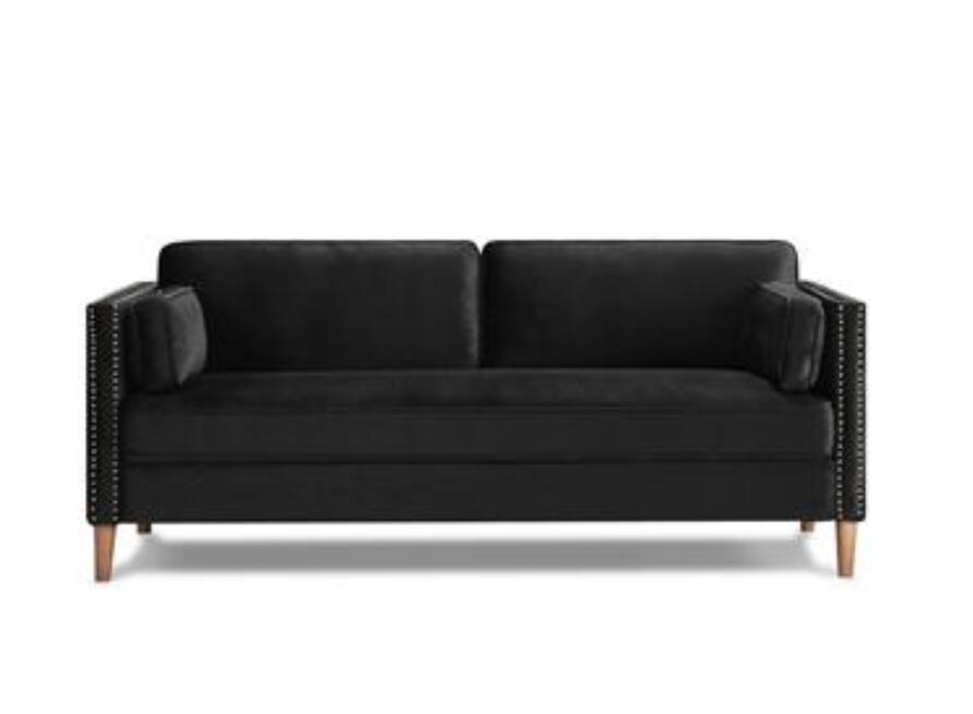 US Stock 2P+3P Living Room Black Sofa Comfortable & Stable Multi-Seat Sofa W308S00004-image-569230344