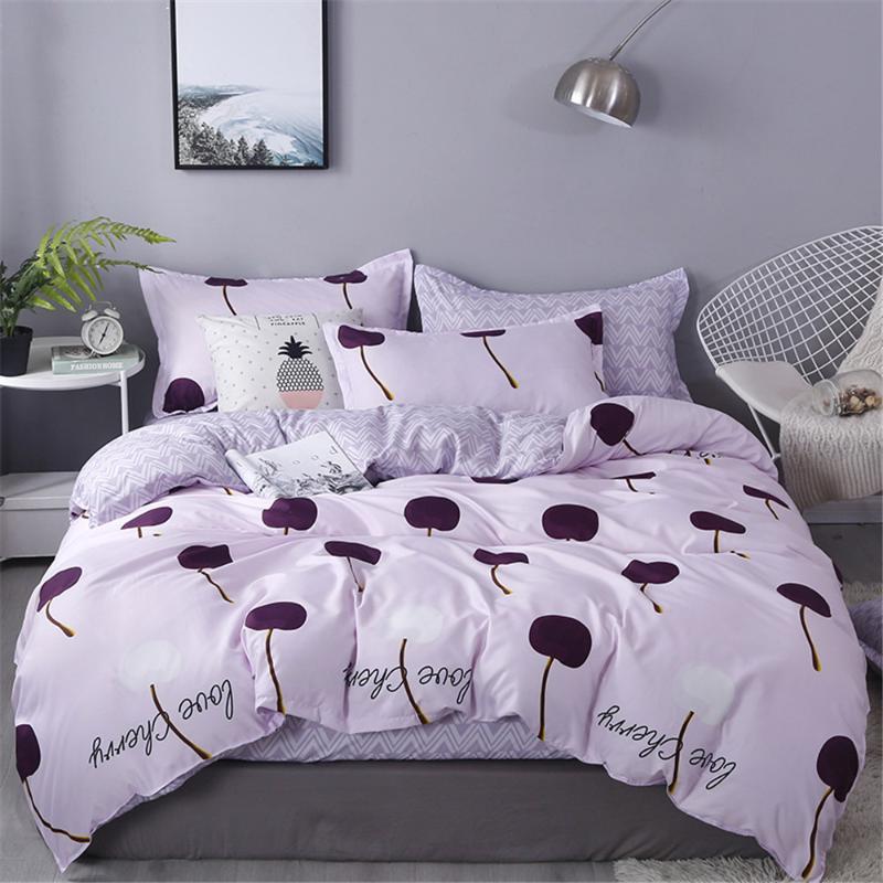 

Yuanmian 2020 New Arrival Double sided Useful Bed Linings Classic Lovely Bedding Set Quilt Cover Pillowcase Cover Bed Sheet, C0029
