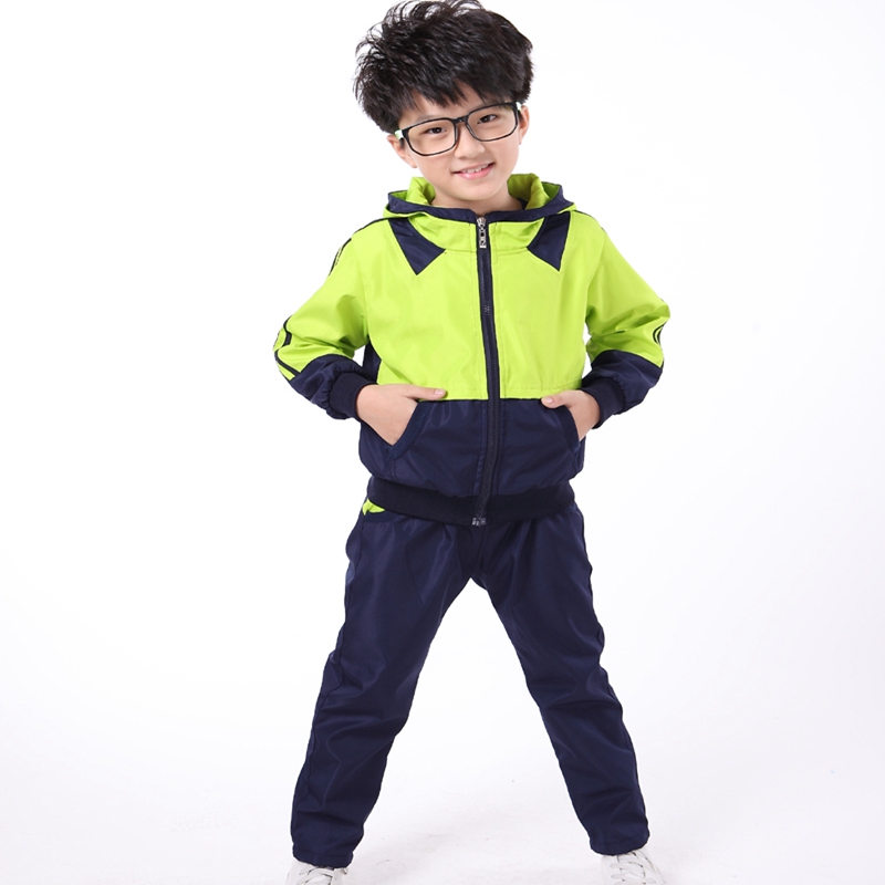 

School Uniforms School Girl Costume Sport Suit for Winter, Green