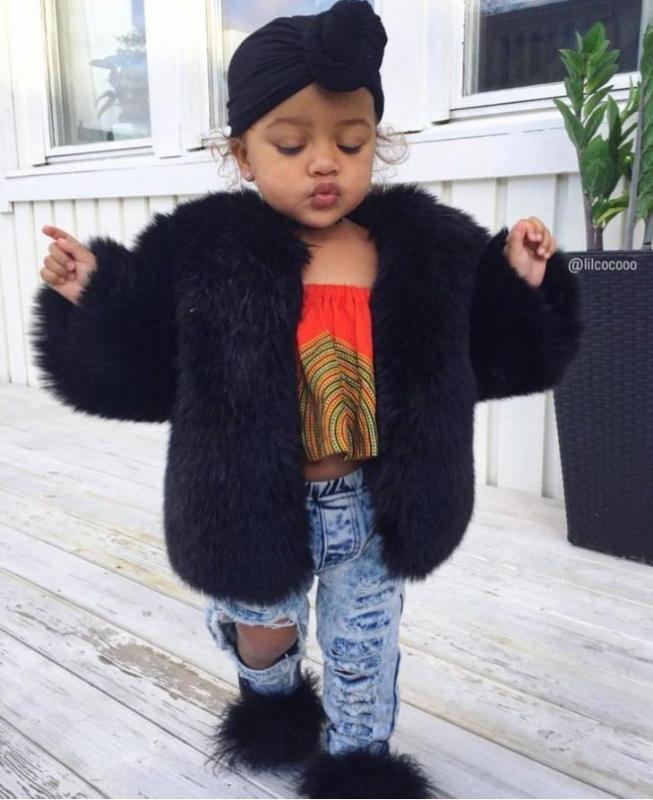 

Children Fur Slippers Baby Flat Slides Fluffy Warm Slippers Cute Plush Shoes Baby Fluffy Beautiful Girls, As pic shows