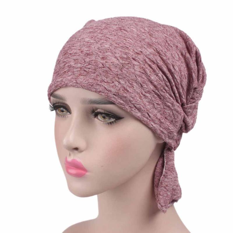 

Head Chemo Hat For Women Elegant Hats For Women Cancer Chemo Hat Beanie Scarf Turban Head Wrap Cap Dropshipping 2020 #T1P, White