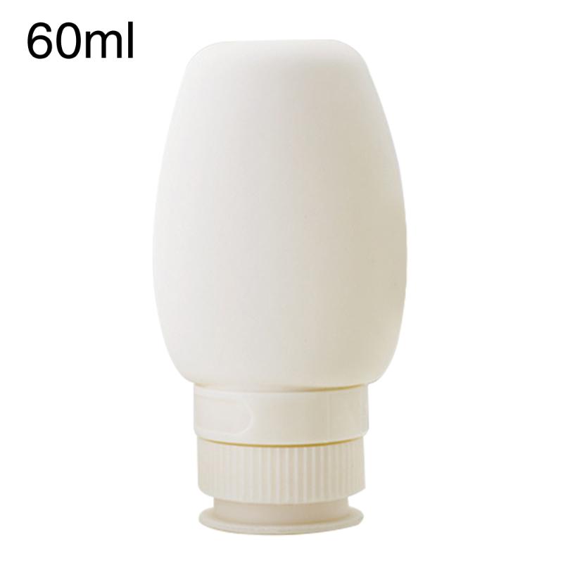 

60ml 80ml Wash Cleanser Soft Hair Conditioner Travel Bottle Portable Silicone Face Cream Salon Elastic Wide Mouth Lotion
