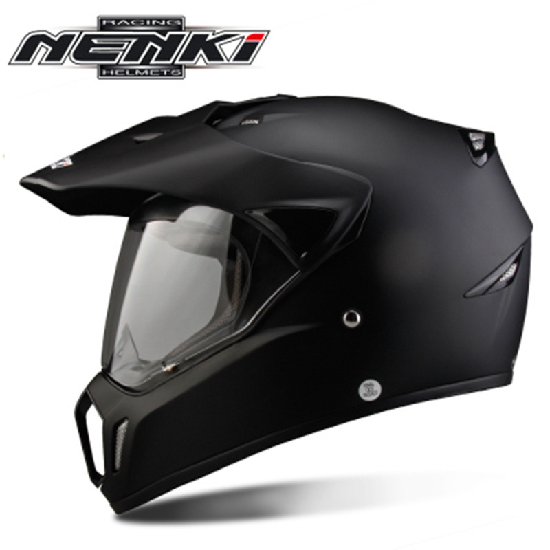 

NENKI Black Motorcycle Helmet Motorcycle Full Face Helmet Motocross Men' Adventure Downhill DH Racing Casco Moto ECE