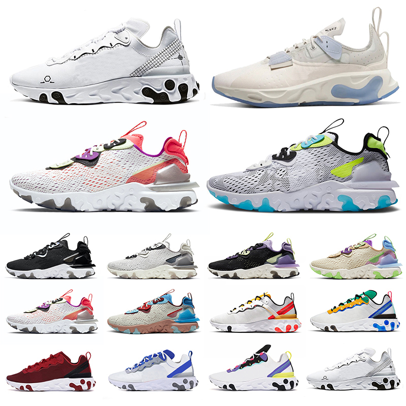 

react vision type N354 Gore-Tex element 55 87 men women shoes triple black white red fashion outdoor mens womens trainers sports sneakers 36-45, 36-45 black iridescen