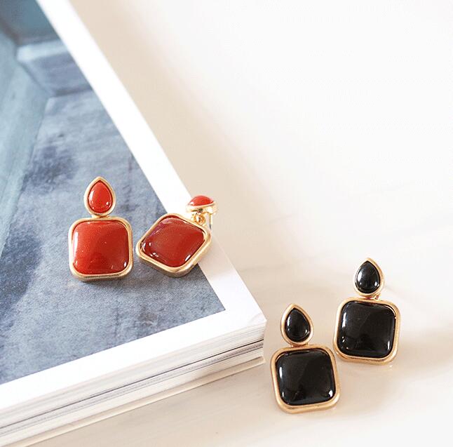 

Timeless Wonder Geo sweet rhinestone Stud Earrings bijoux Party Show Gift Brincos sweet cute rock star korean japan top ins 5531