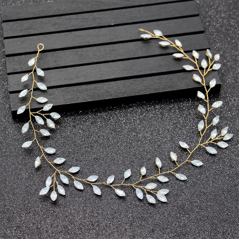 

Alloy Flower Hair Pins for Bridal Crystal Hair Clip Bride Headwear Wedding Accessories