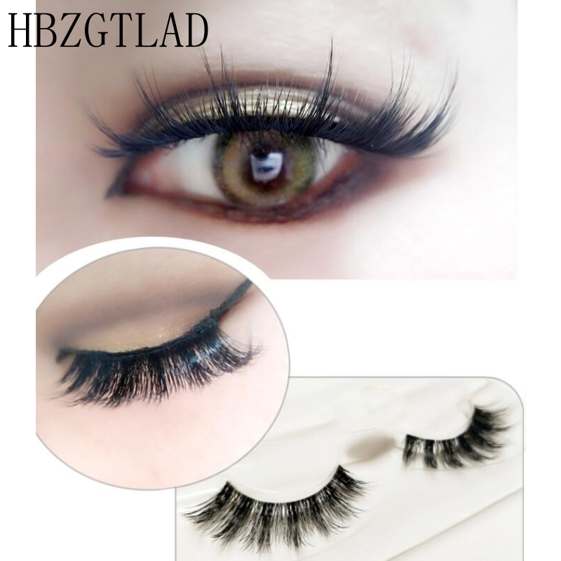 

NEW 1pair Lashes 3D Mink Strip Lash Reusable False Eyelashes Crisscross Dramatic Lashes Lightweight Invisible Band Eye