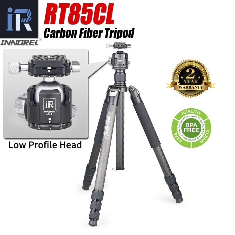 

RT85CL Professional 10 Layers Carbon Fiber Tripod Monopod with Panoramic Low Profole Ball or Fluid Head for Digital DSLR Camera