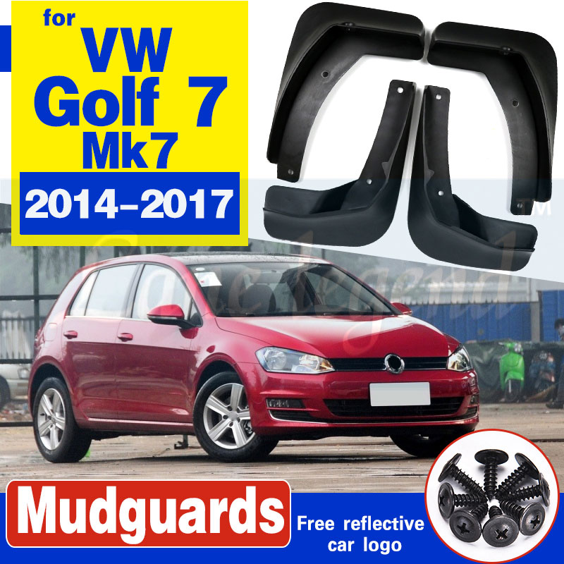 

Car Front Rear Mudguards For Volkswagen VW Golf 7 Mk7 2014 2015 2016 2017 Accessories Mudflap Car-styling 1Set 4 Fenders