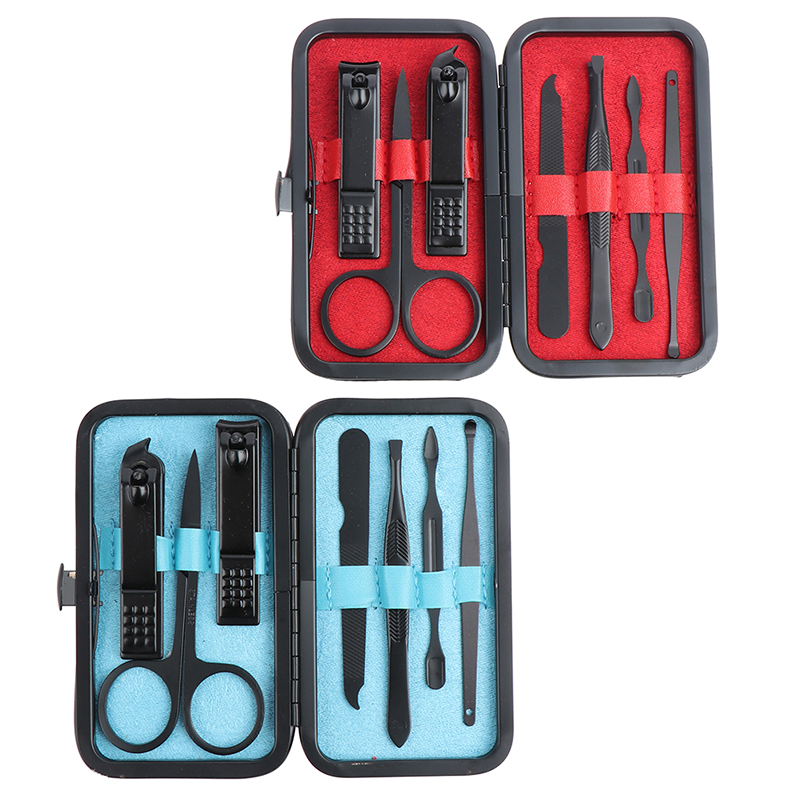 

7pcs Nail Clipper Set Pedicure Manicure Stainless Steel Nail Tweezers Tools