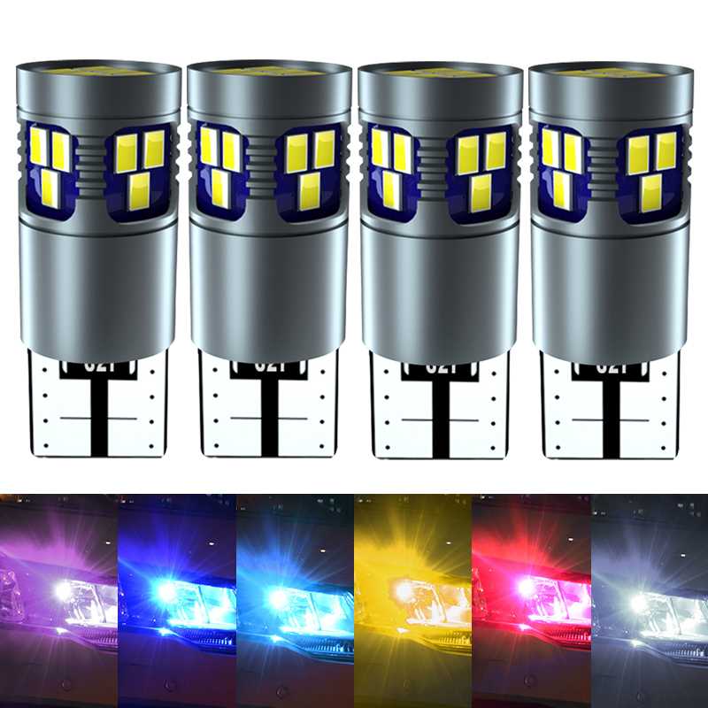 

2x Auto T10 W5W 194 168 LED Canbus Car Bulb Reading Dome Interior Side Marker Lights 6000k White ice blue orange pink purple 12V, As pic