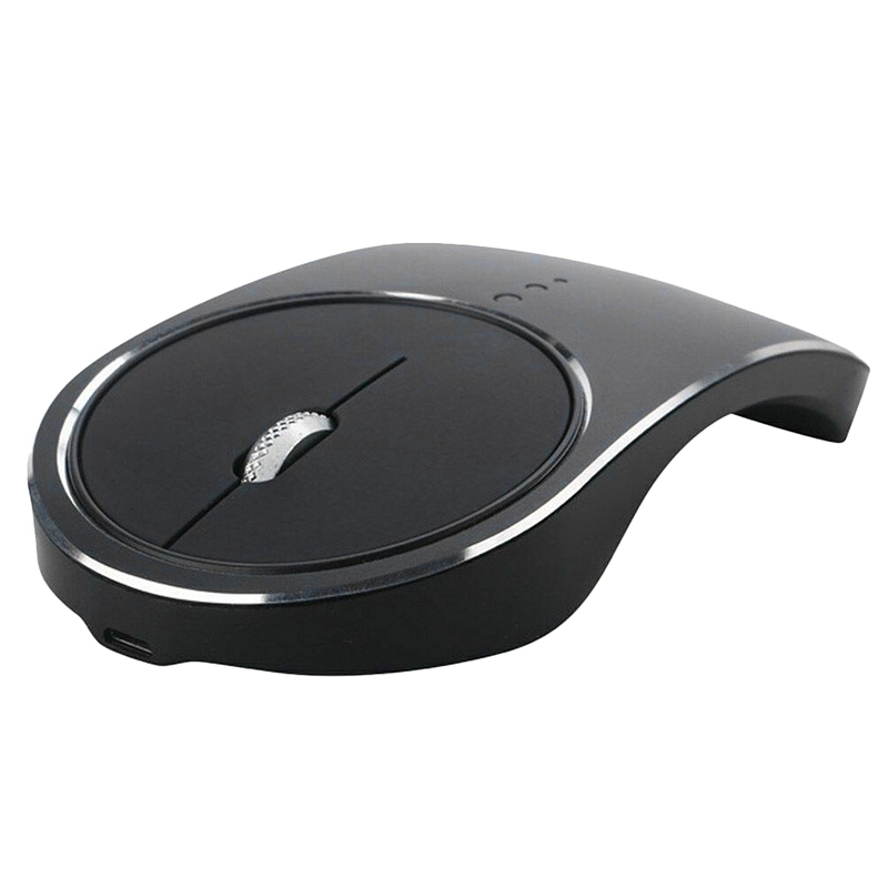

USB Aluminum Alloy Wireless Mouse Charging Silent Silent Office Portable Fashion Mouse, Practical Office Computer Plug and Play